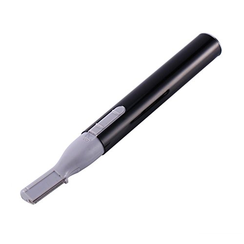 Electric Eyebrow Shaver for Women & Men - Rechargeable Facial Hair Trimmer with Precision Blades for Eyebrows, Body & Face Grooming - Portable & Painless Hair Removal Tool (Black) | Perfect for Travel, Home Use & Quick Touch-Ups