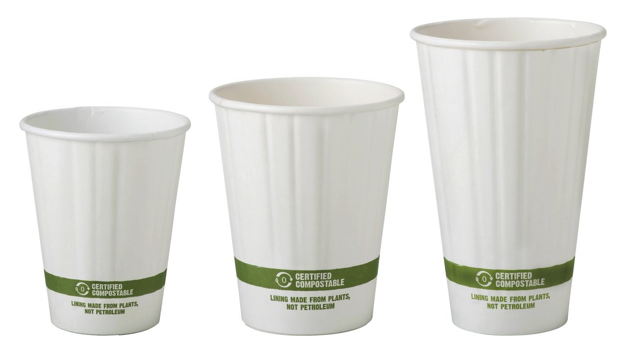 8 oz Double Wall Compostable Hot Paper Cups - Insulated Coffee Cups for Hot Beverages | Biodegradable & Eco-Friendly Disposable Paper Cups (1,000 Count) - Perfect for Coffee Shops, Offices, and Events