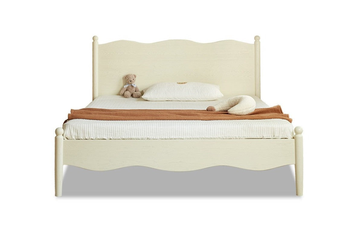 Solid Oak & Beech Wood Children's Bed - Princess Style for Girls & Classic Design for Boys | Durable Kids Bedroom Furniture for Playtime & Sweet Dreams
