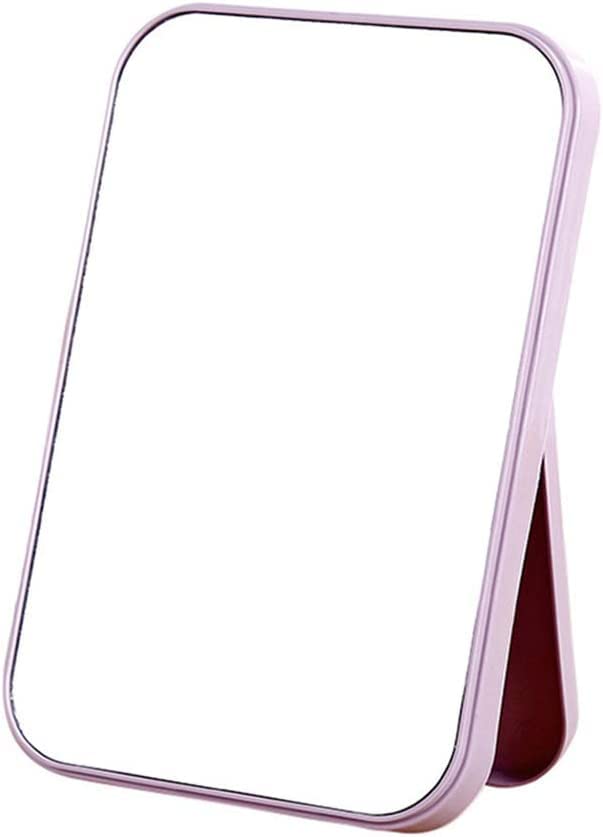 SHFTI Super HD Makeup Mirror - Foldable Tabletop Mirror with Adjustable Bracket, Hands-Free & Handheld Vanity Mirror (Pink) - Perfect for Home Makeup, Salon, Travel & Professional Beauty Use