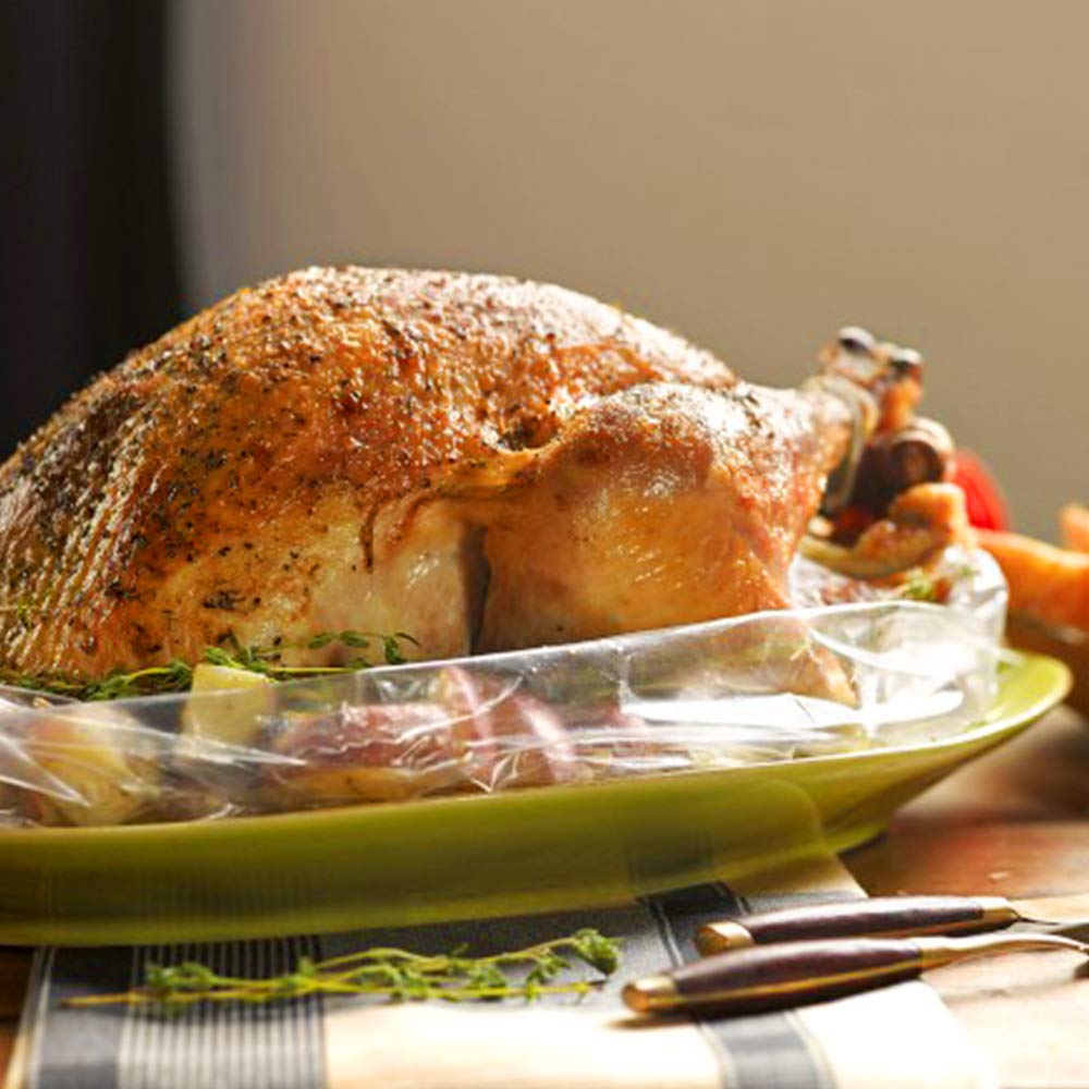 12-Pack Large Turkey Oven Bags (17x22 Inch) - Heavy Duty Roasting Bags for Turkey, Chicken, Fish & Vegetables - Perfect for Holiday Cooking, Meal Prep & Sous Vide