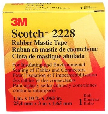 Scotch 50727-BA-5 Rubber Mastic Tape 1-Inch x 10-Foot (5 Pack) - Waterproof Sealing Tape for HVAC, Electrical, Plumbing & Automotive Repairs - Ideal for Weatherproofing, Leak Fixing & Insulation Projects
