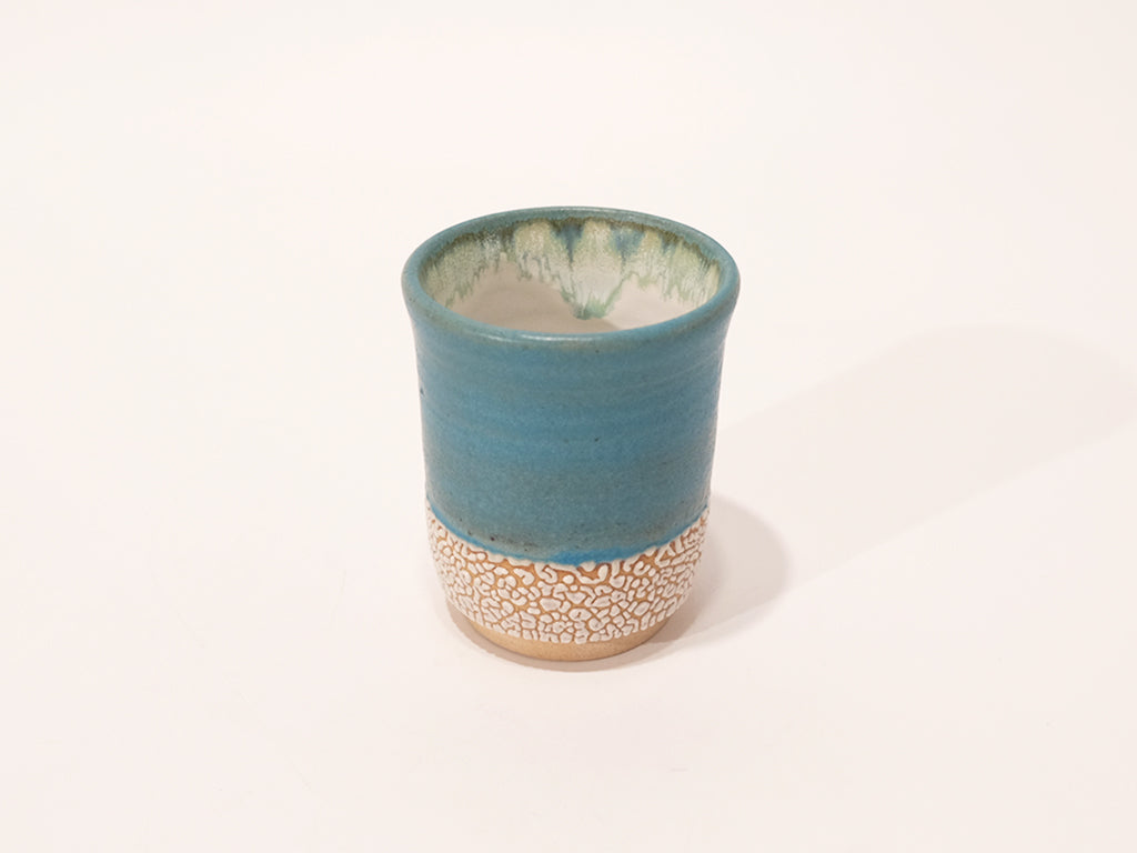Handcrafted Turquoise Blue Yunomi Tea Cup by Masafumi Kawamatsu - Authentic Japanese Ceramic Cup for Matcha, Green Tea & Daily Use - Perfect Gift for Tea Lovers & Zen Home Decor