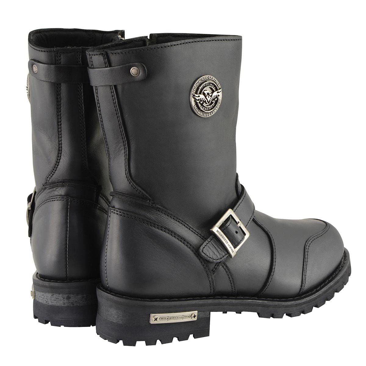 Milwaukee Leather Men's Premium Classic Engineer Motorcycle Boots - Durable Leather Riding Boots for Men - Perfect for Motorcycle Enthusiasts & Long-Distance Rides