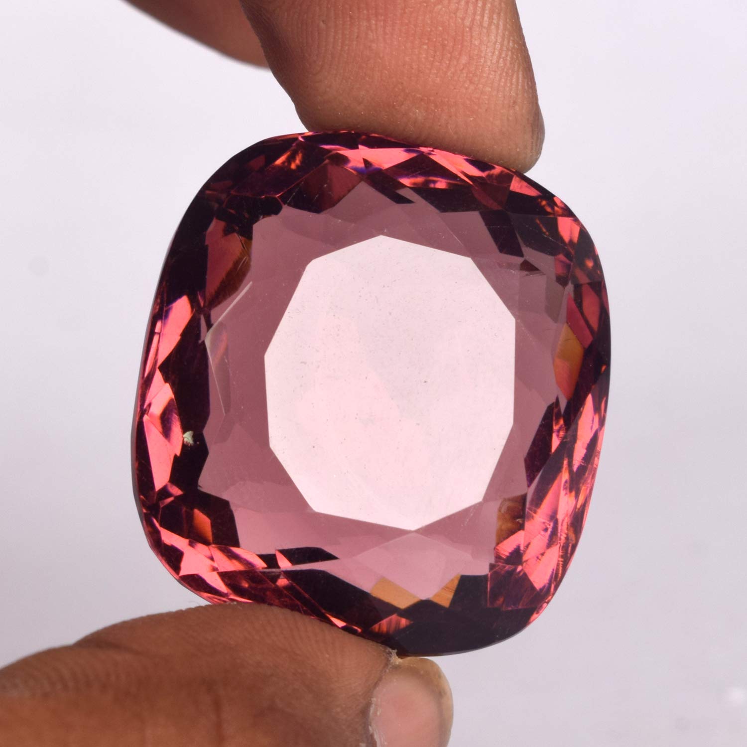 GEMHUB Natural Alexandrite Loose Stone 80-100 Carat Cushion Cut Color Changing Gemstone for Jewelry Making - Engagement Rings, Necklaces & Custom Designs