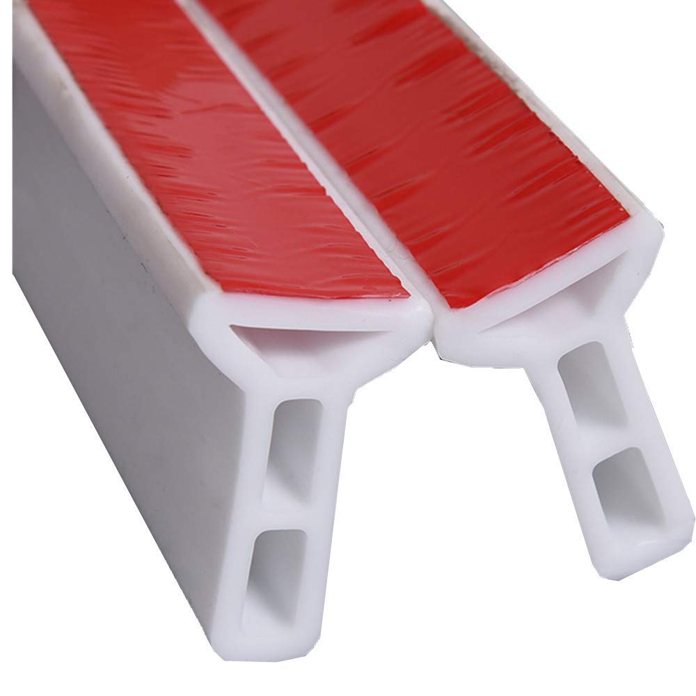 Collapsible Shower Threshold Water Dam - 8ft Adjustable Bathroom Water Stopper Barrier for Flood Prevention, Dry & Wet Separation - Ideal for Bathroom, Kitchen, Shower, and Home Use