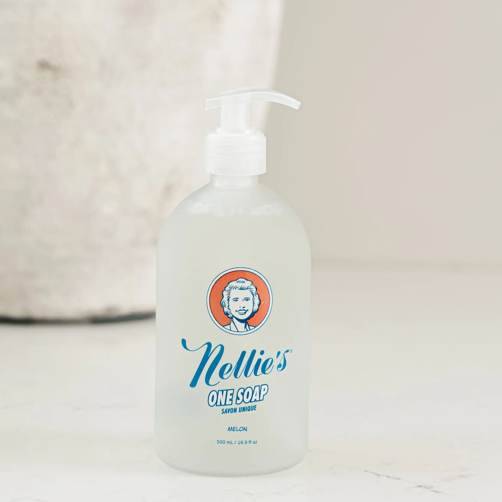 NELLIE'S One Soap Glass Bottle - 500ml Eco-Friendly Dish Soap for Hand Washing | Perfect for Kitchen, Bathroom & Camping Use