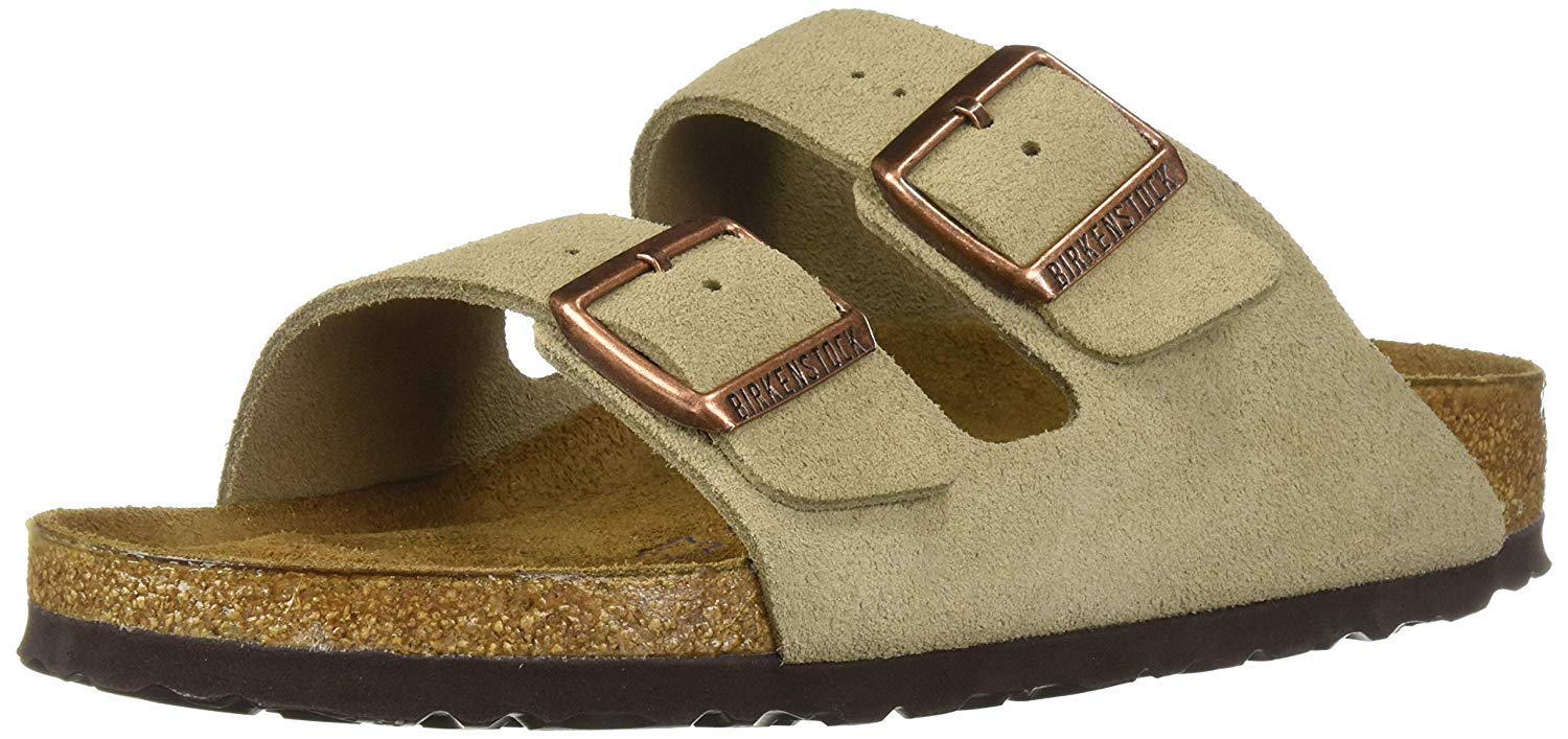 Birkenstock Men's Arizona Suede Sandals with Soft Footbed - Comfortable & Durable for Casual Wear, Walking, and Travel