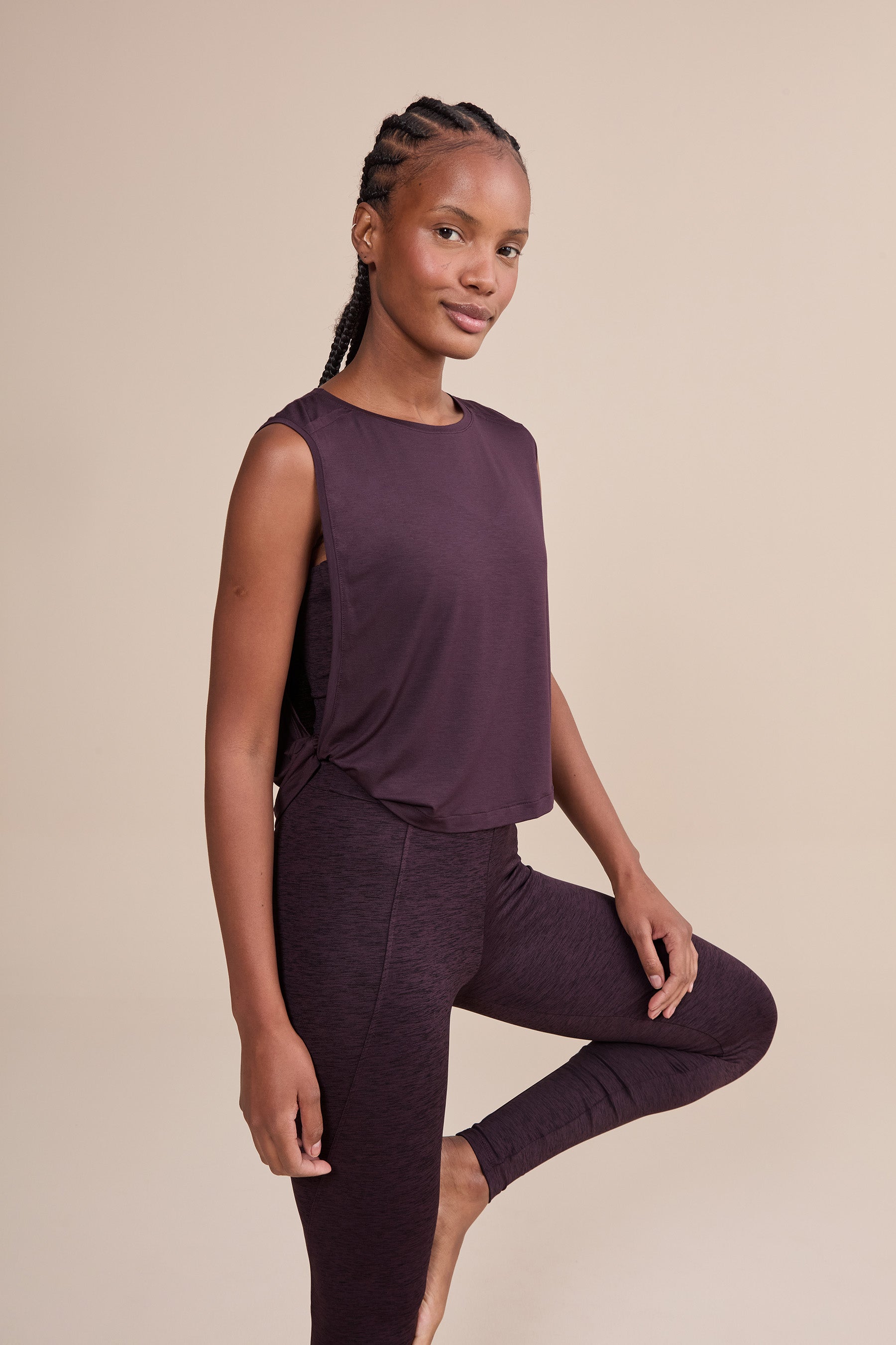Twist Side Micromodal Tank Top for Women - Soft Stretchy Breathable Camisole - Perfect for Yoga, Workout & Summer Casual Wear