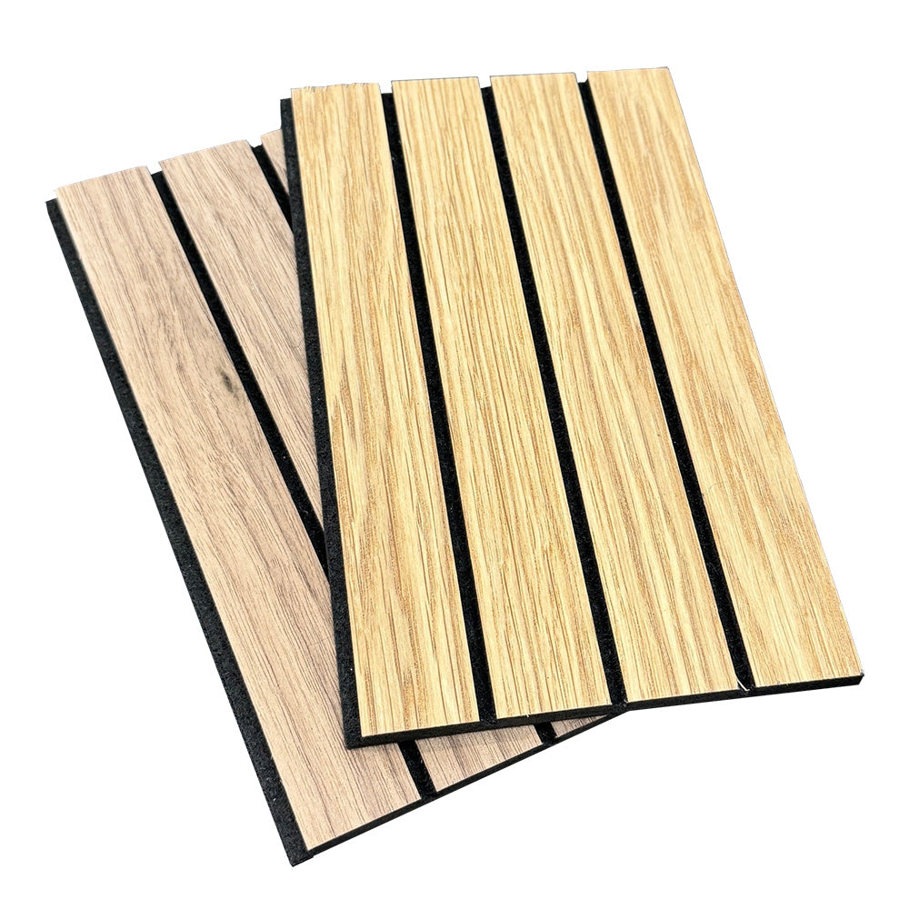 WOODFLEX 7mm Slim Acoustic Guitar Pickguard Sample Set - 2pc (Oak & Walnut) - Perfect for Guitar Upgrades & DIY Luthier Projects