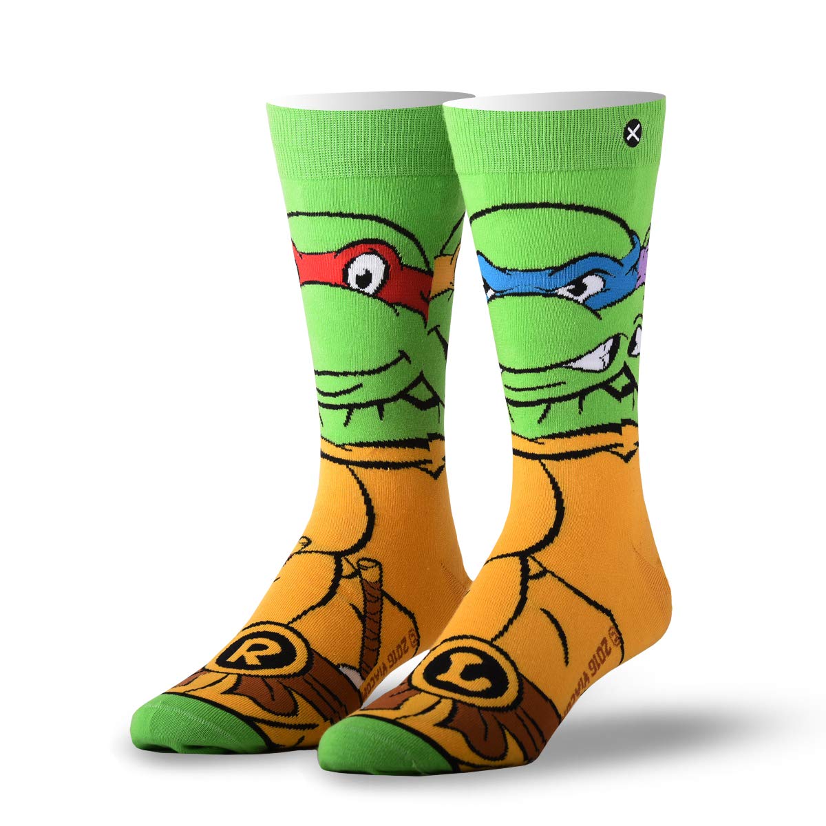 Odd Sox Nickelodeon TMNT Teenage Mutant Ninja Turtles Retro 90s Cartoon Socks - Fun Novelty Socks for Men & Women - Perfect for Cosplay, Gifts, and 90s Nostalgia Fans