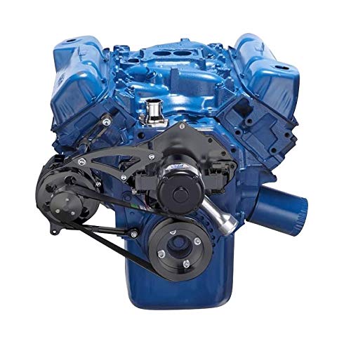 High-Quality Black Alternator Bracket Replacement for Ford 351C Cleveland Engines with Electric Water Pump - Perfect for Engine Restoration & Performance Upgrades