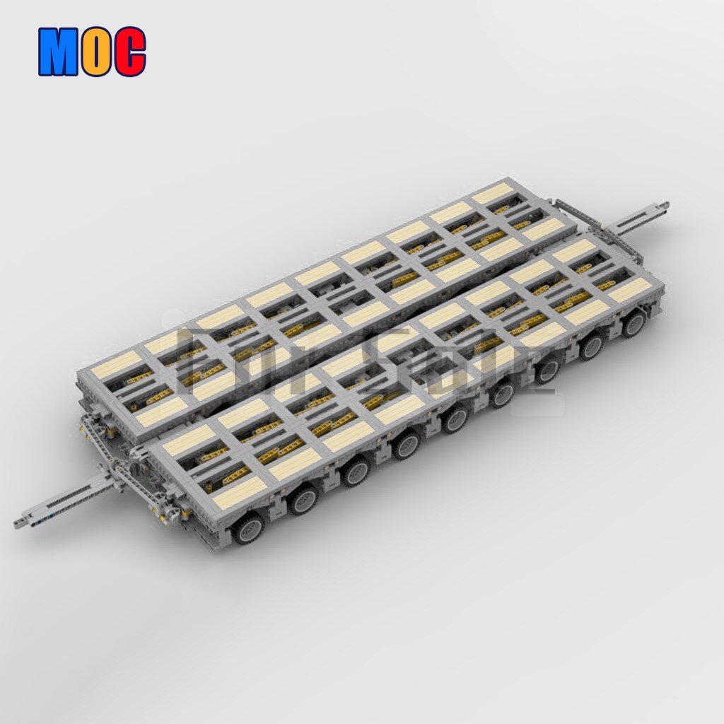 4381PCS MOC 57462 Modular Platform Trailer Building Blocks Set - Compatible with Major Brands - Perfect for Construction Play, DIY Projects & Collectors Display