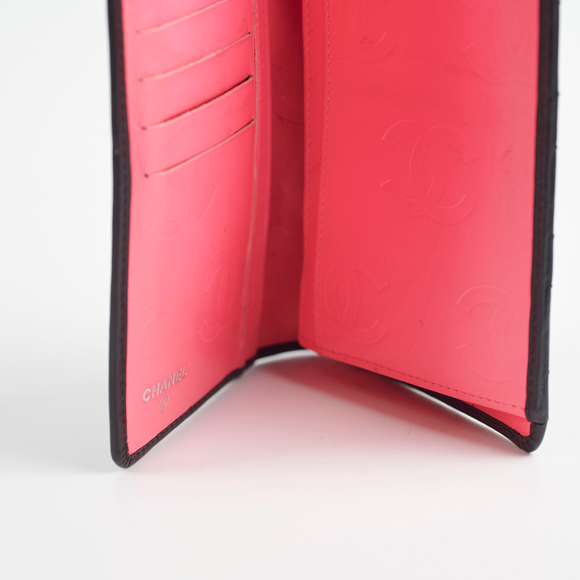 Chanel Cambon Long Flap Wallet in Calfskin Leather - Black & Pink for Women | Luxury Designer Handbag for Everyday Use & Special Occasions
