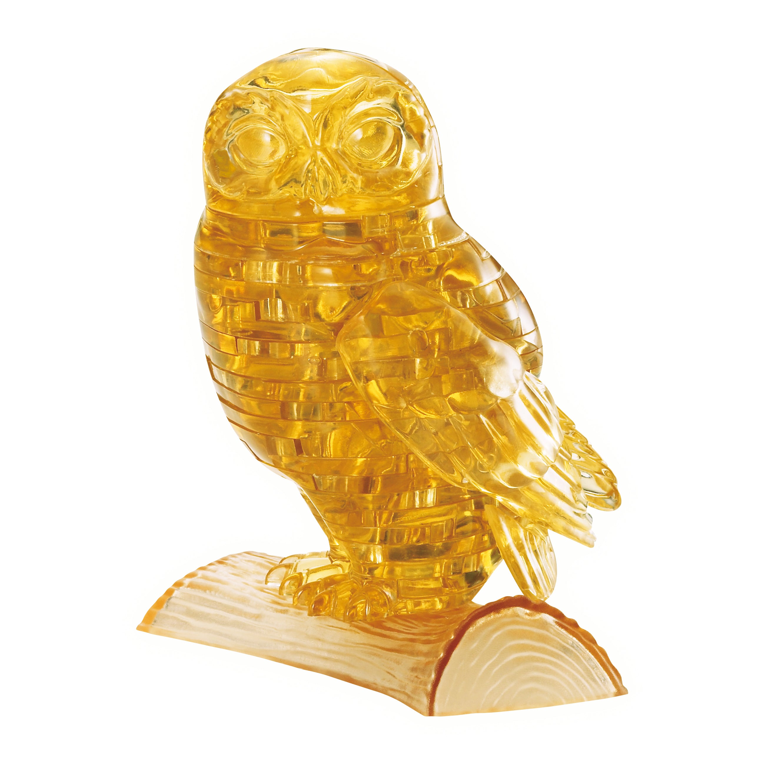 BePuzzled Grey Owl 3D Crystal Puzzle - 42 Piece Brain Teaser Set for Adults & Teens - Perfect for Family Game Night, STEM Learning & Stress Relief