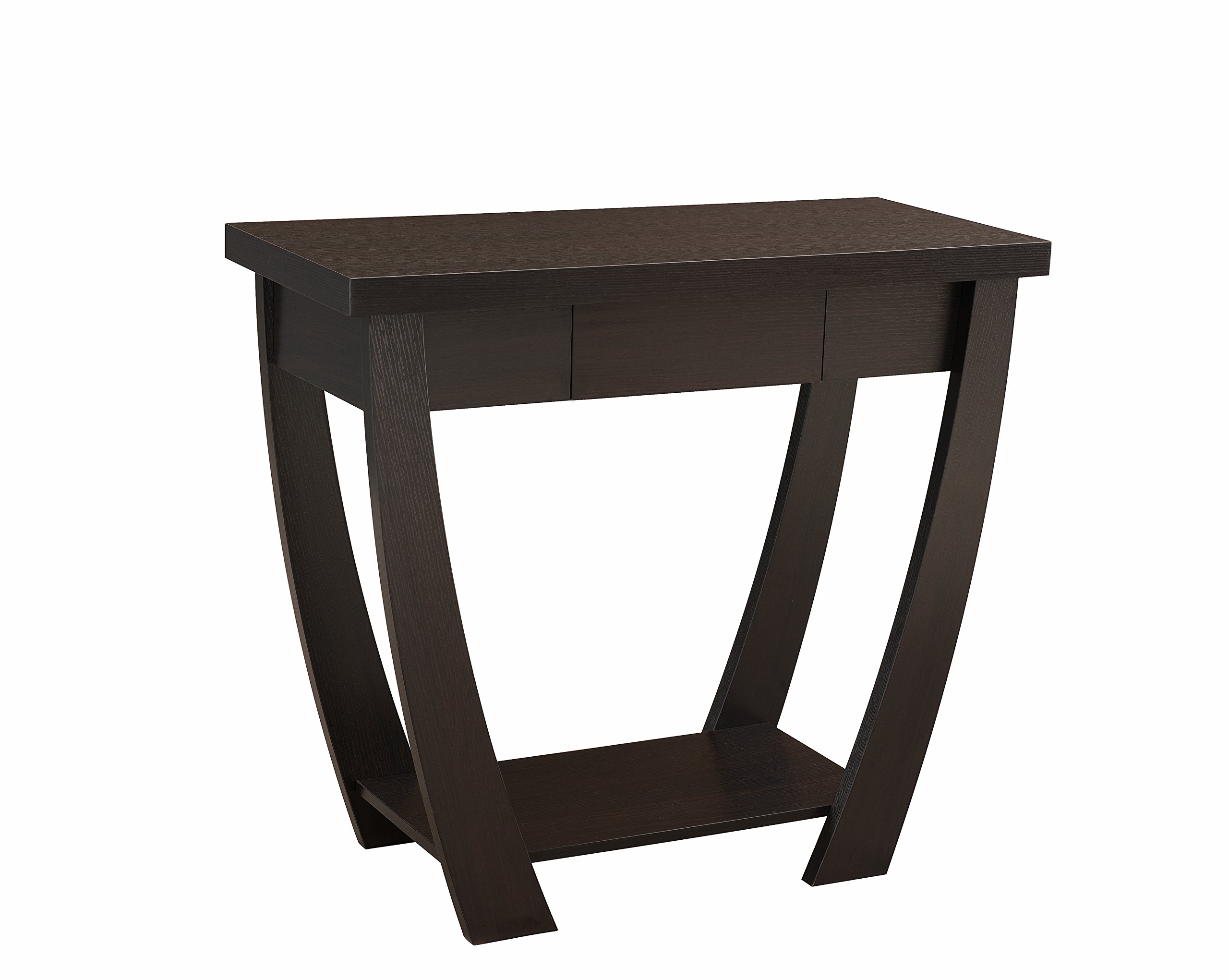 Furniture of America Bond Console Sofa Table - Cappuccino Finish, Modern Entryway Table for Living Room, Hallway & Home Decor