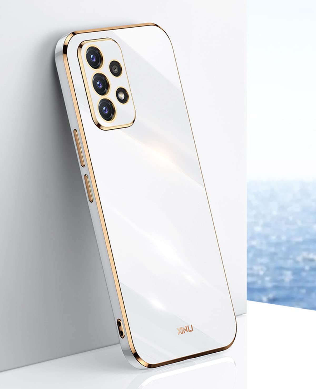Samsung Galaxy A32 5G Case - Cute Shockproof TPU Silicone Cover with Full Camera Protection & Electroplated Bumper Edge | Perfect for Everyday Use, Work & Travel | Compatible with 6.5