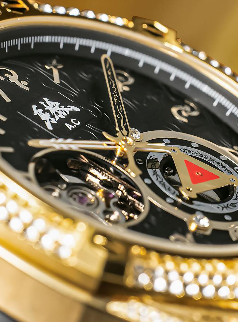 ANGEL CLOVER × GARO 20th Anniversary Limited Edition Watch GR41YG BK - Japanese Movement - Perfect for Collectors & Fashion Enthusiasts