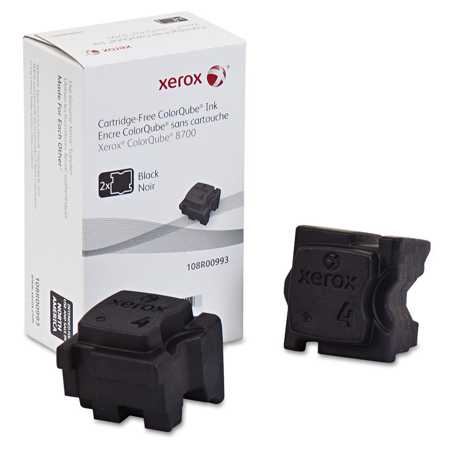 108R00993 Solid Ink Stick - 4200 Page Yield, Black (2/Box) | High-Quality Printing for Office & Home Use
