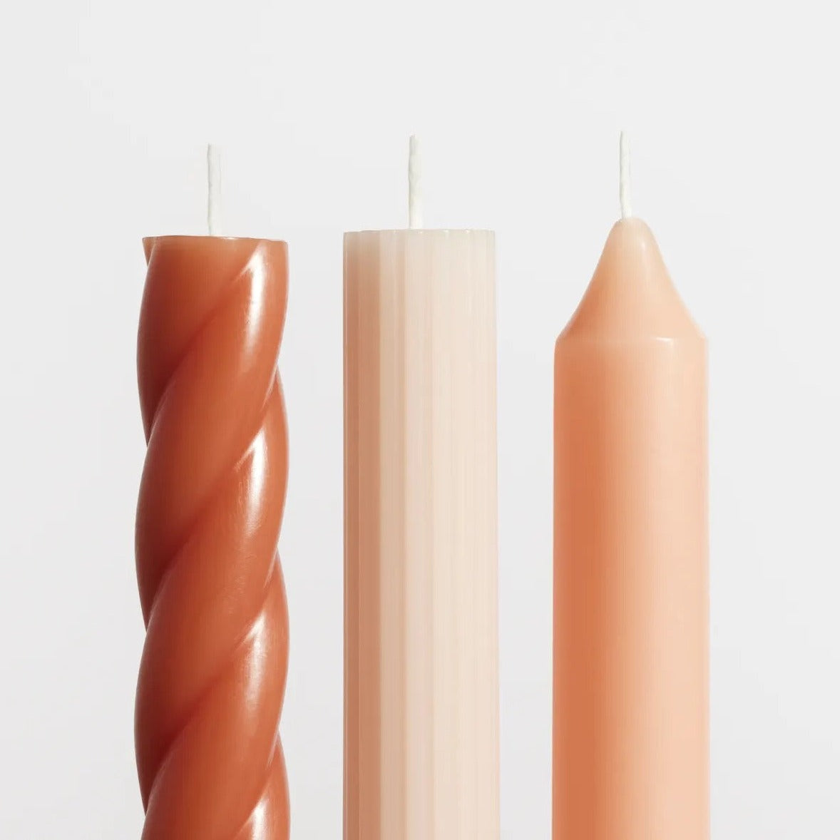 Blu Dot Premium Taper Candle Set - 12-Pack Natural Beeswax Candles for Dining Table, Wedding Centerpieces & Romantic Home Decor