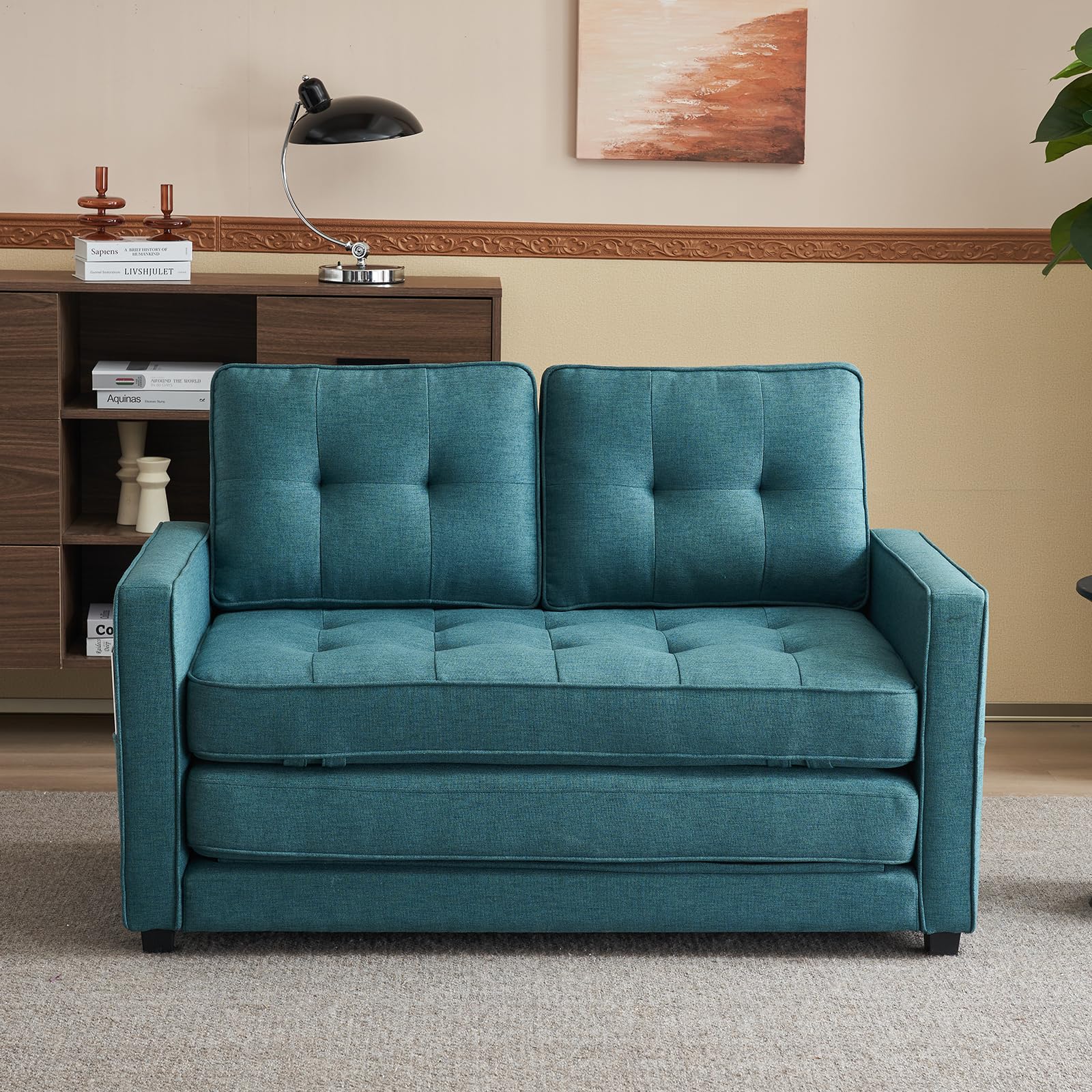 VINGLI Upgraded Convertible Sofa Bed - 53.5