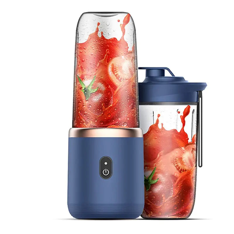 Portable Juice Blender - 400W High Speed Personal Smoothie Maker with USB Rechargeable Battery, BPA-Free Travel Blender for Shakes, Protein Drinks - Perfect for Gym, Office & Outdoor Adventures