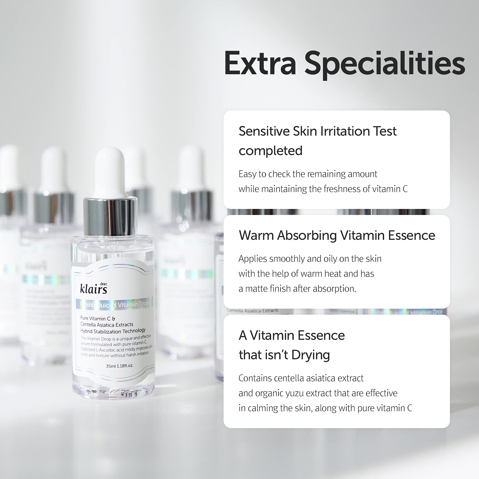 Klairs Vitamin Drop Rice Toner Set - Brightening & Rejuvenating Korean Skincare for Dry & Sensitive Skin - Perfect for Nighttime Routine & Hydration Boost