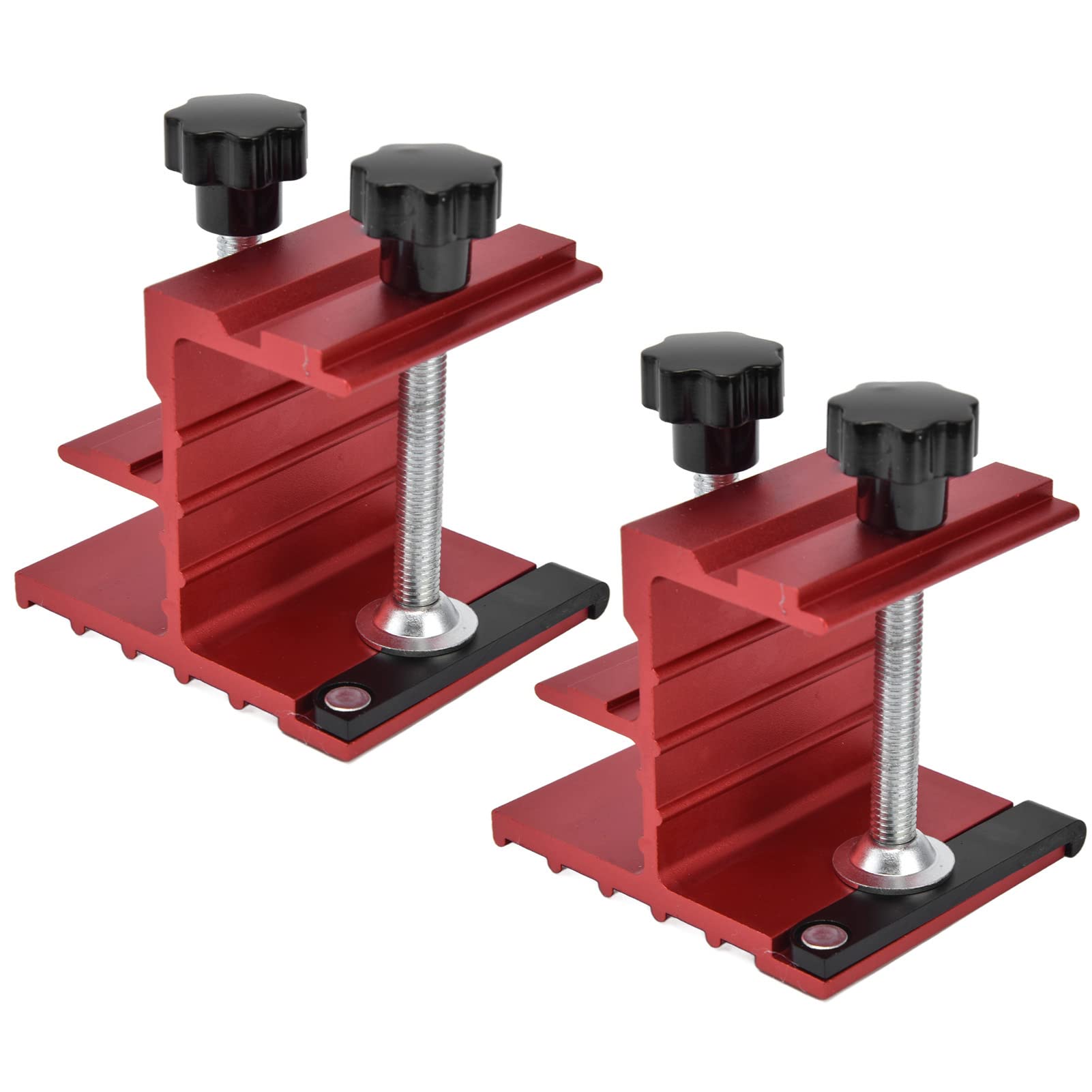 2Pcs Aluminum Pocket Hole Jig for Woodworking - Durable Angle Joint Clamping & Splicing Tool