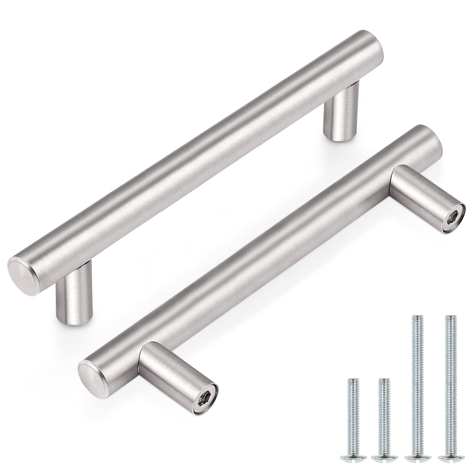 25 Pack Brushed Nickel Cabinet Pulls 3-3/4