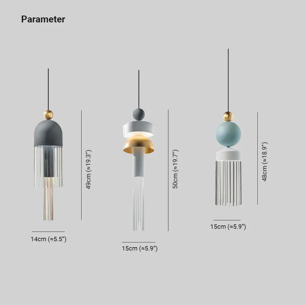 Modern Tassel-Shaped Metal Pendant Light for Dining Room - Elegant Ceiling Lighting Fixture for Kitchen Island, Breakfast Nook & Home Decor