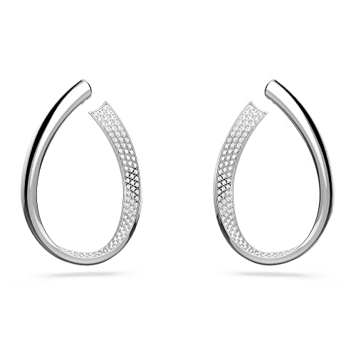 Hoop Earrings - Rhodium Finish
