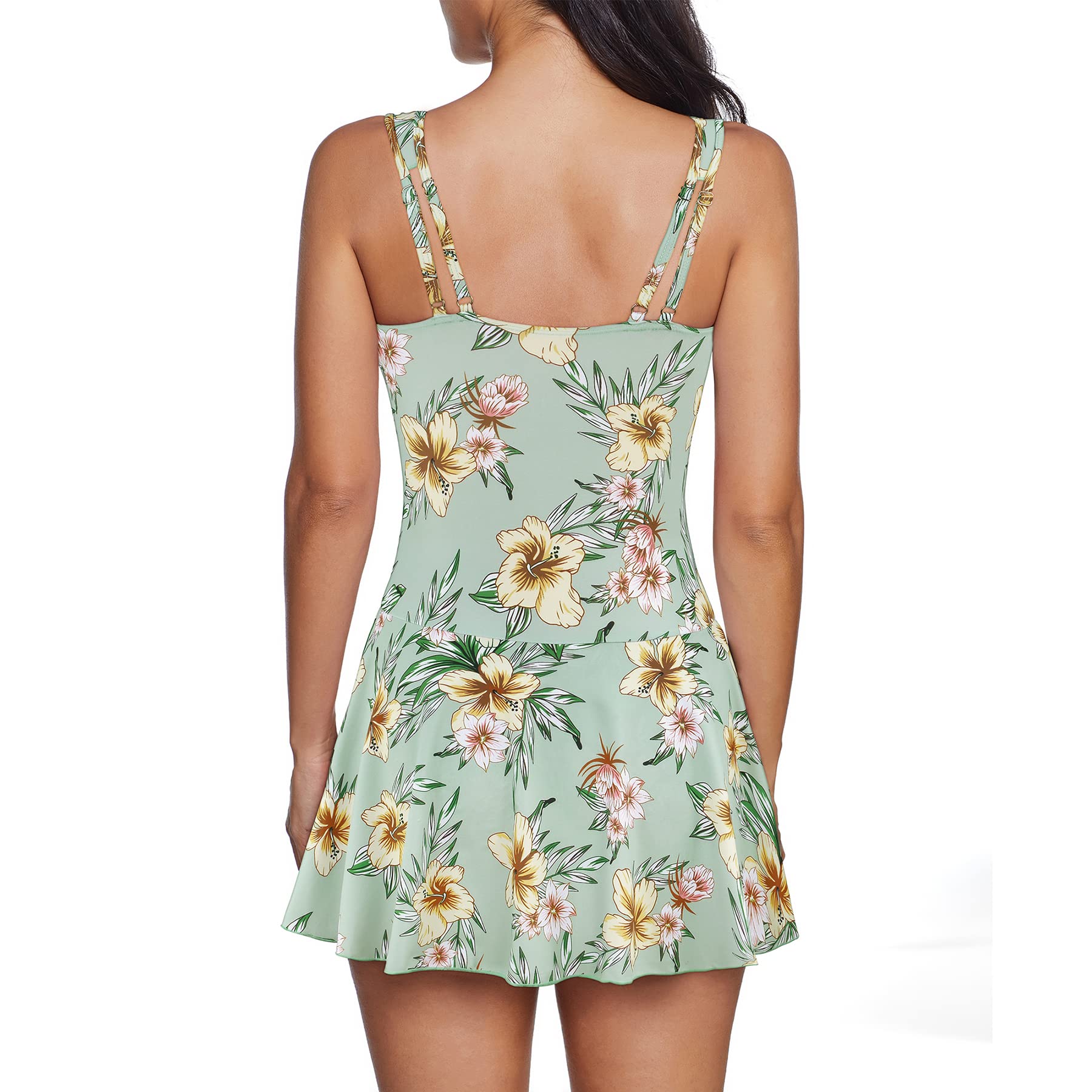 Zando Women's One Piece Swimsuit 2025 - Tummy Control Swim Dress with Skirt | Bathing Suits for Beach, Pool & Vacation | Plus Size Swimwear for Summer