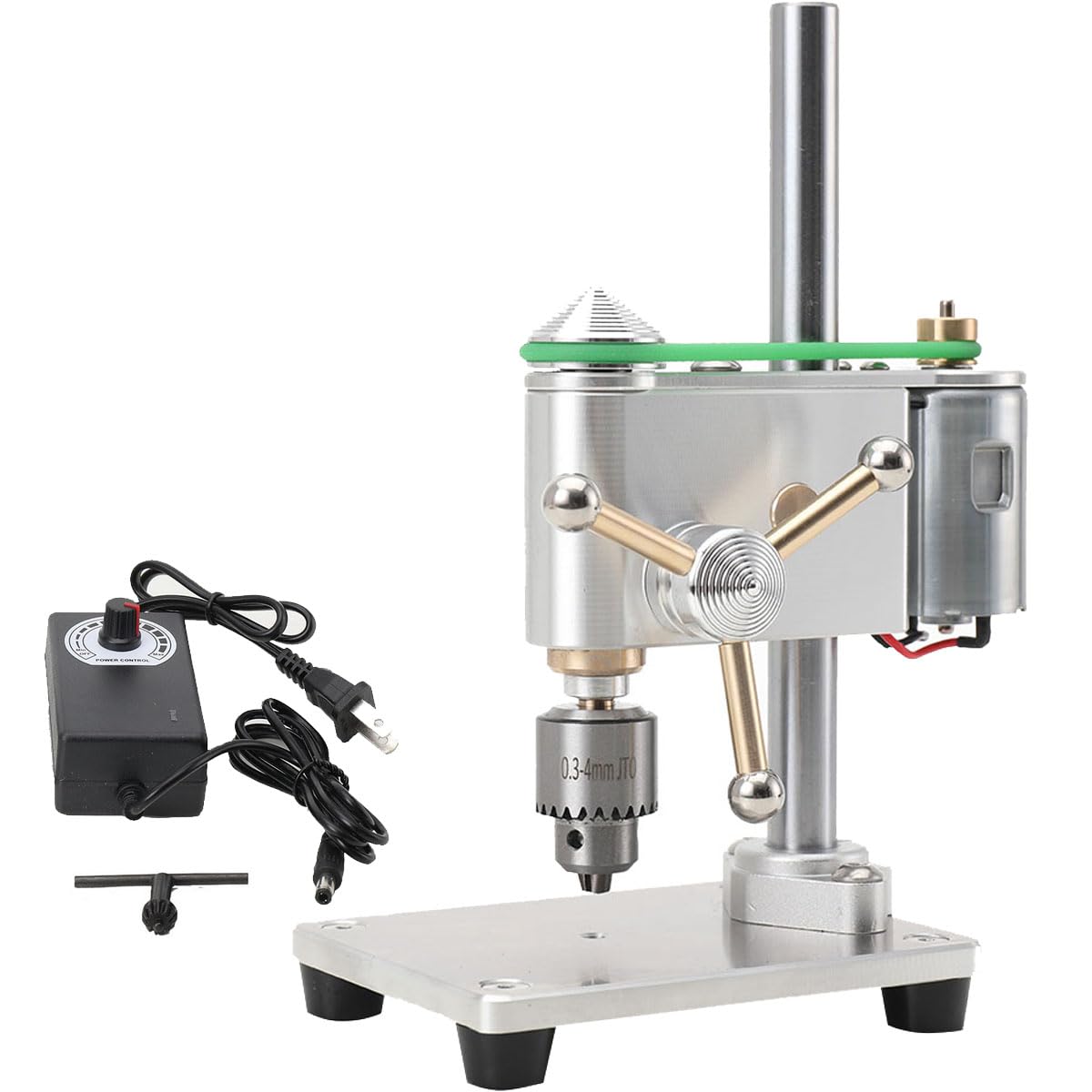 Mini Drill Press - Precision Variable Speed Benchtop Drill Press Machine | Electric Portable Bench Drill with JT0 Chuck & 360° Rotation | Perfect for Metal, Wood, Jewelry Making & DIY Crafts | Home Workshop & Professional Use