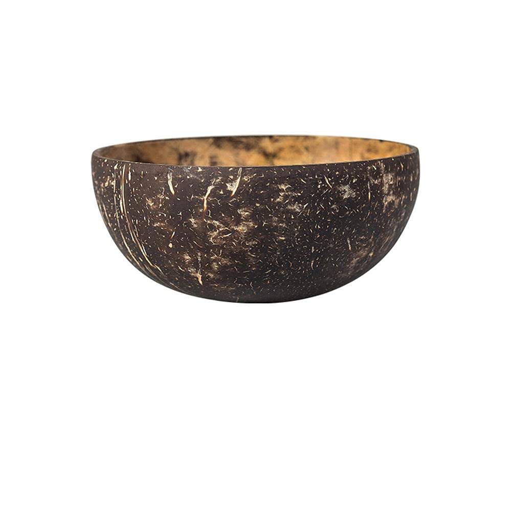 Natural Coconut Bowl - Handmade Wooden Fruit Salad & Rice Bowl Set, Eco-Friendly Coconut Shell Dish for Noodles, Decor & Serving | Perfect for Home Kitchen, Party, Picnic, and Boho Decor