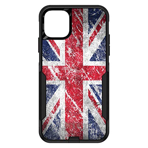 Red White Blue British Flag Weathered On Black Case