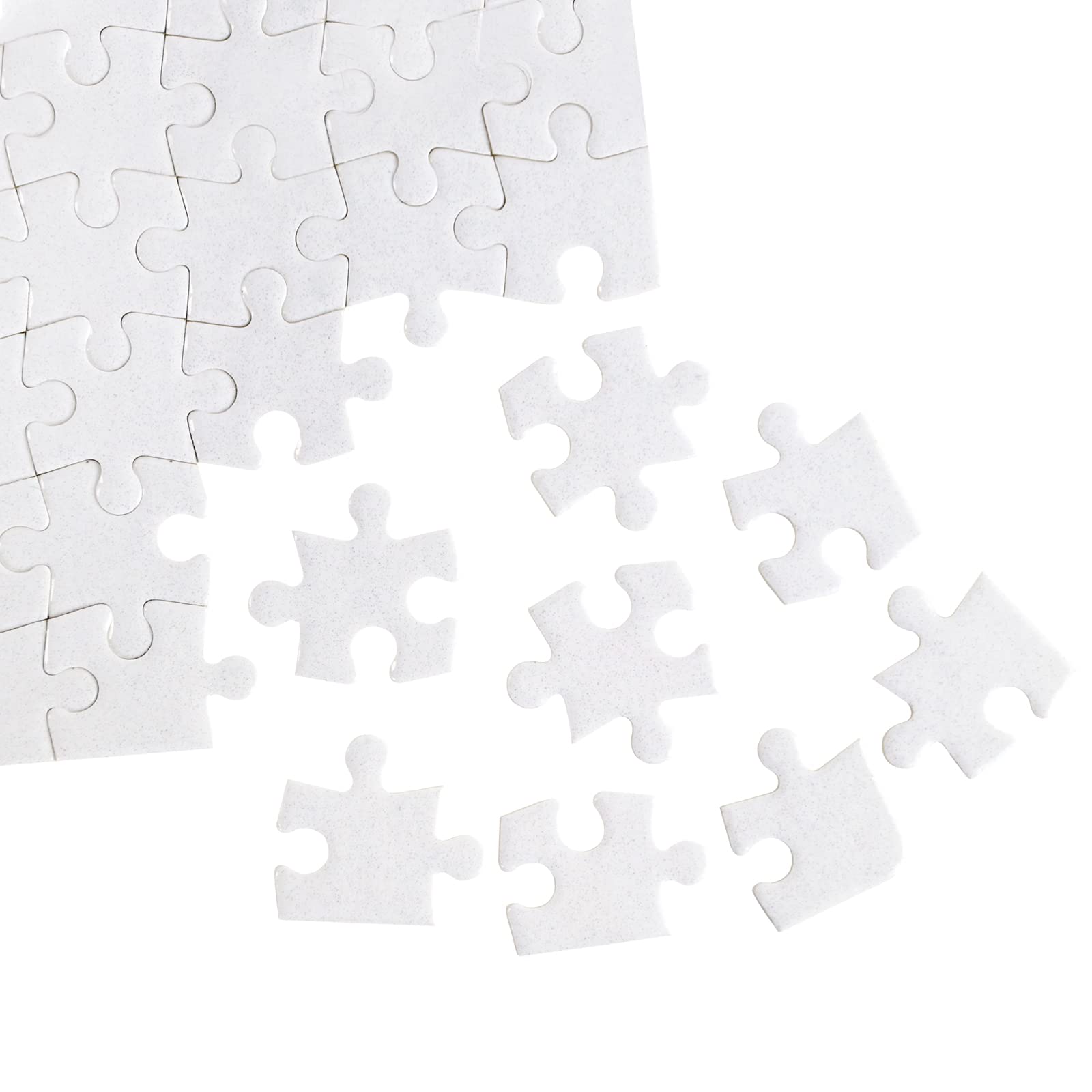 10 Sets Sublimation Puzzle Blanks - 80 Pieces DIY Heat Press Jigsaw Puzzles for Custom Heat Transfer | Perfect for Personalized Gifts, Home Decor & Craft Projects