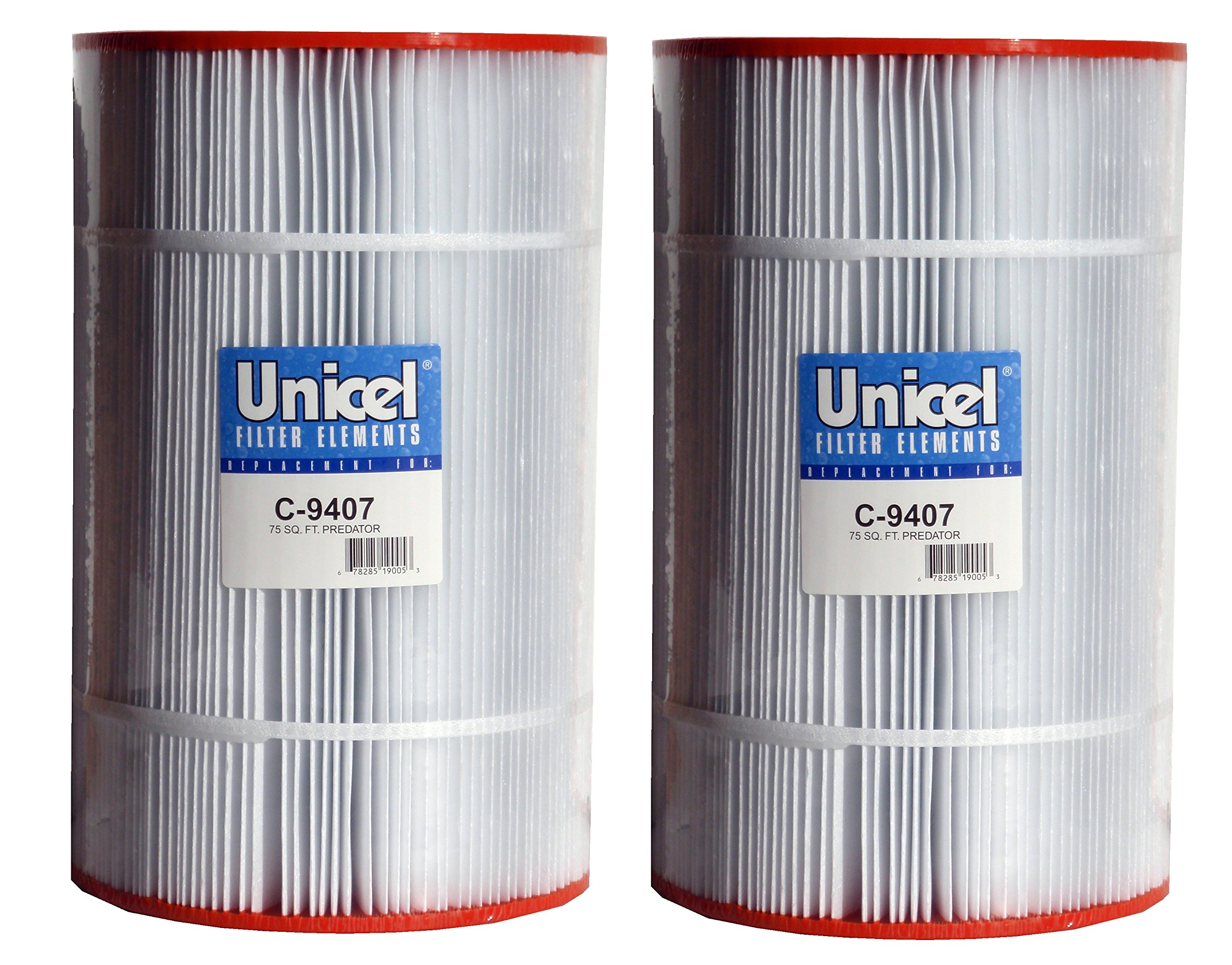 Unicel C-9407-2 Replacement Water Filter Cartridge (2 Pack) - Compatible with Major Filtration Systems for Clean Drinking Water at Home & Office