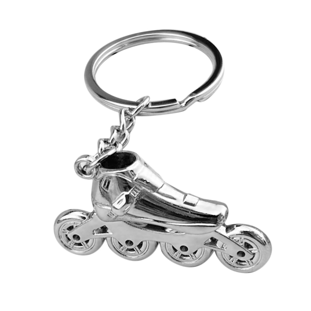 BESPORTBLE Roller Skating Keychain Women Silver Keychains - Bulk Keychain Holders for Skaters and Sports Enthusiasts