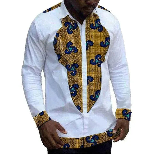Stylish African Men's Dashiki Top - Tribal Print Cotton Shirt for Casual Wear & Cultural Events | Perfect for Festivals, Parties & Everyday Outfits