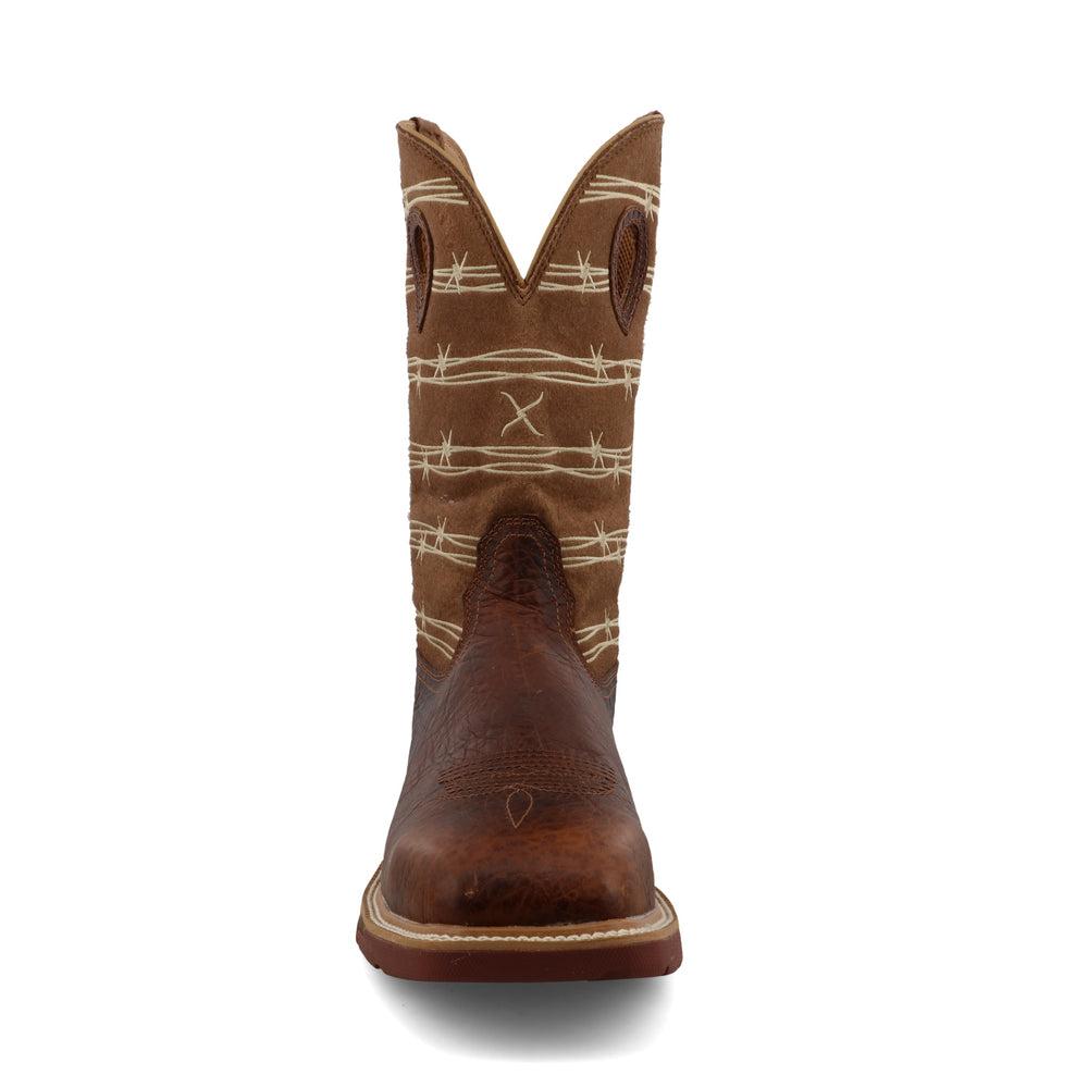 Men's 12 Western Work Boots - Durable Cowboy Boots for Ranch Work & Outdoor Activities | Perfect for Ranchers, Farmers & Country Style