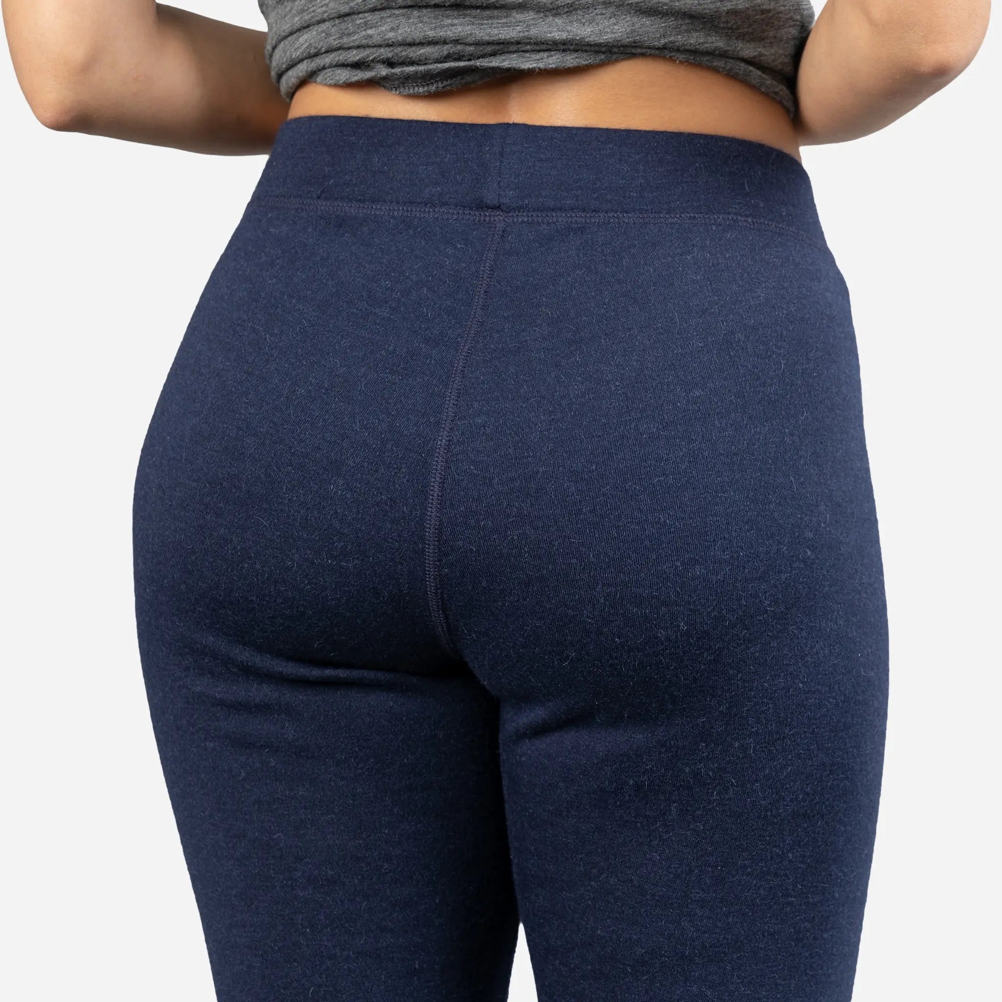 Women's Alpaca Wool Leggings - 420 Midweight Thermal Base Layer for Winter, Hiking & Yoga | Soft & Warm Fleece-Lined Tights for Cold Weather Activities