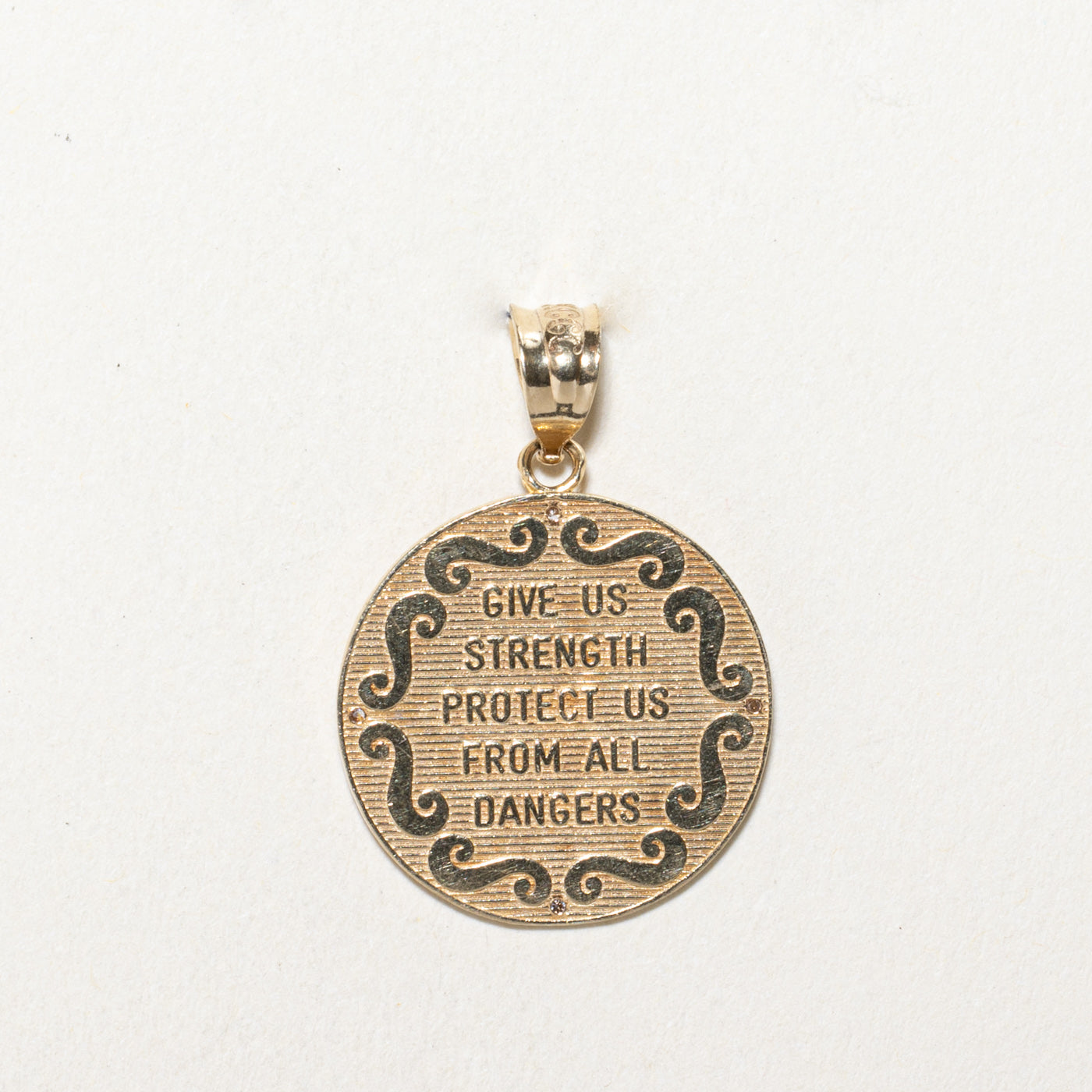 0.02ctw Diamond St. Michael Pendant Necklace - Elegant Religious Jewelry for Women - Perfect for Gifts, Baptism, First Communion & Everyday Wear