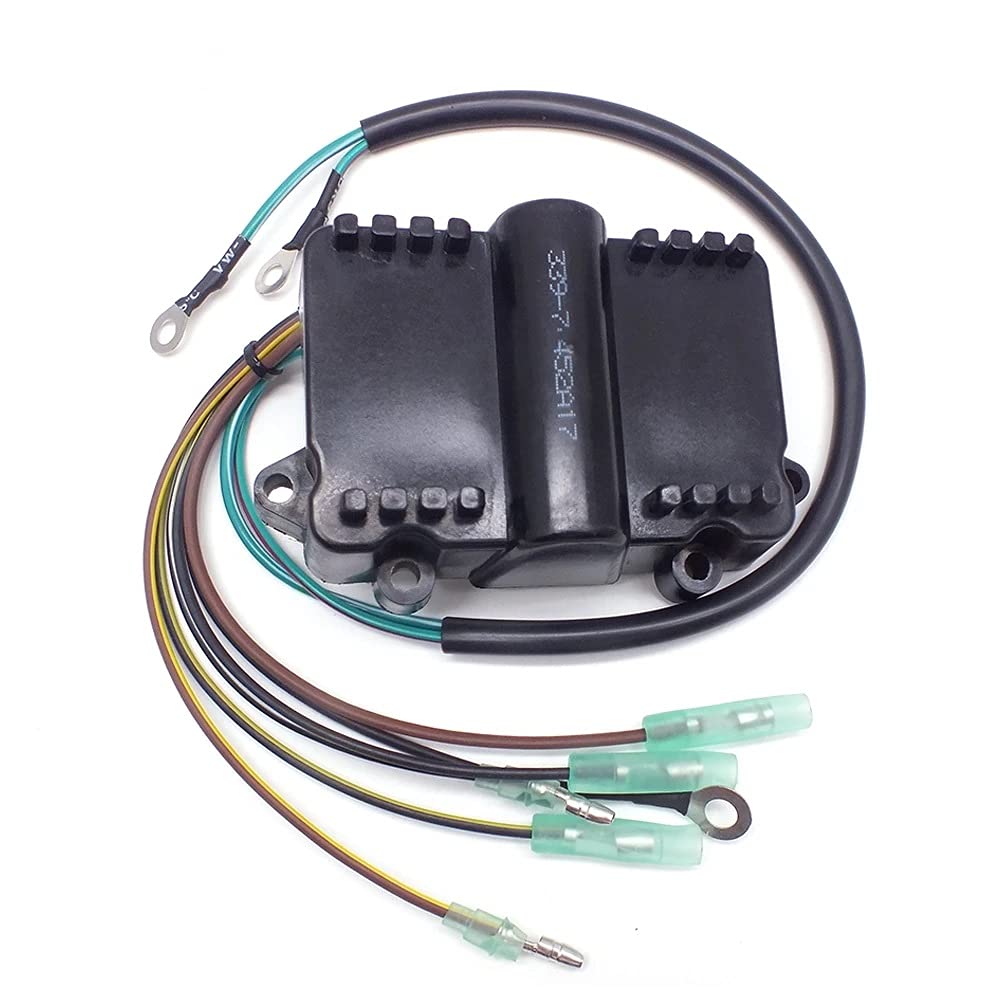 Mercury Mariner Outboard Motor Switch Box CDI 339-7452A17 - Compatible with 2-Stroke 6hp, 8hp, 9.9hp, 15hp, 20hp, 25hp Engines - Replaces 18-5777, 114-7452AK1, 339-7452A15, 339-7452A19 - Perfect for Marine Boating & Fishing