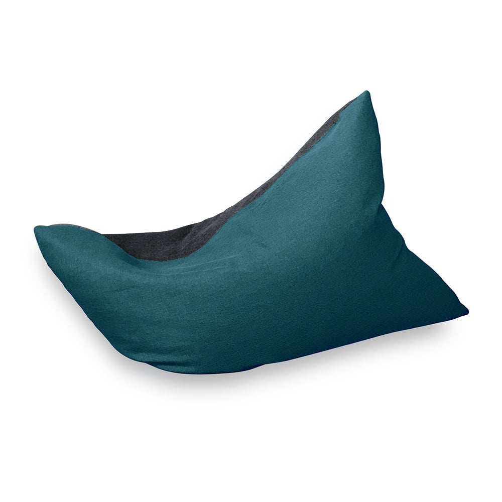 Polly Bean Bag Chair - Soft & Comfortable Blue Bean Bag for Kids & Adults - Perfect for Living Room, Bedroom, Playroom & Dorm Decor
