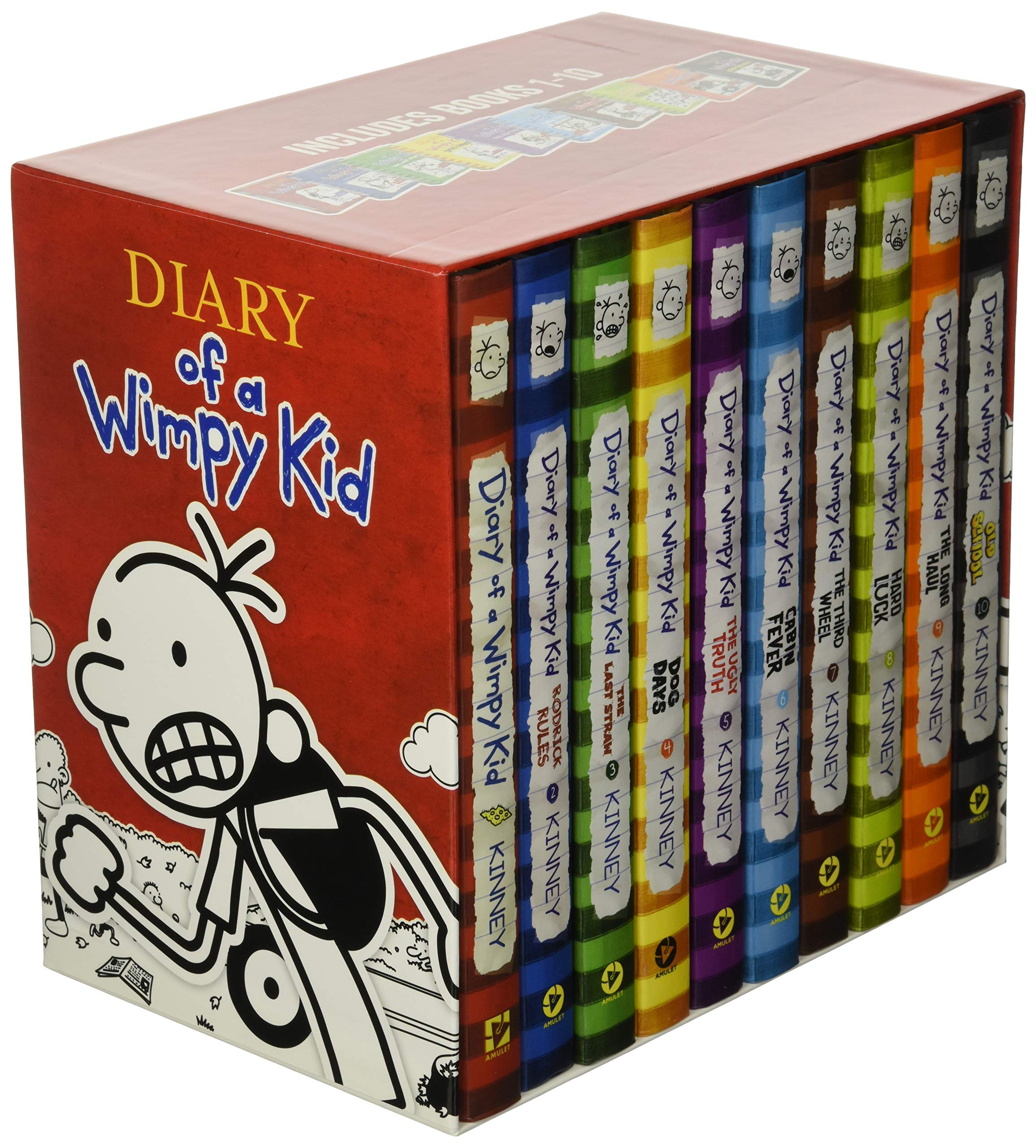 Diary of a Wimpy Kid Hardcover Book Set (Books 1-10) - Complete Collection Box Set for Kids | Perfect Gift for Young Readers, Birthday Presents & Classroom Libraries