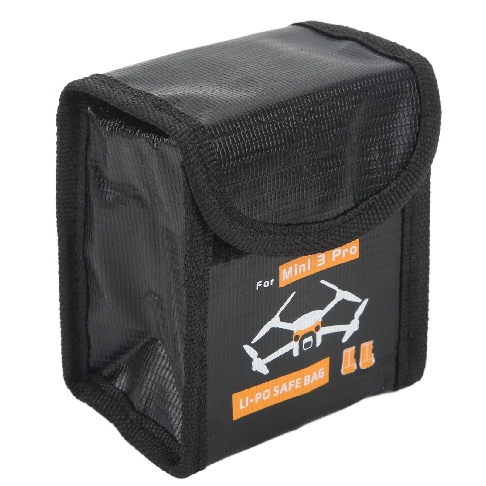 Fireproof Battery Safe Bag - Heat Resistant, Explosion Proof & Radiation Proof Nylon Pouch with Secure Seal for 2 Batteries - Perfect for Outdoor Camping, Travel & Emergency Power Storage