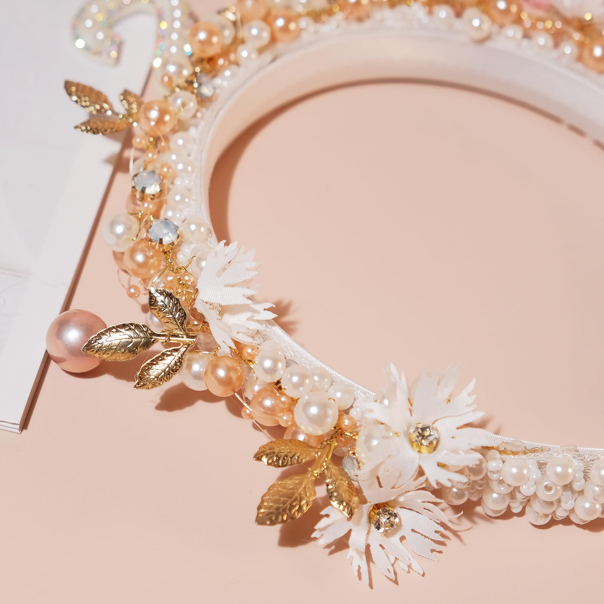 21st Birthday Headband for Women - Handmade Pearl Hairband for Birthday Party, Bachelorette, Girls Night Out | Perfect 21st Birthday Gift for Her