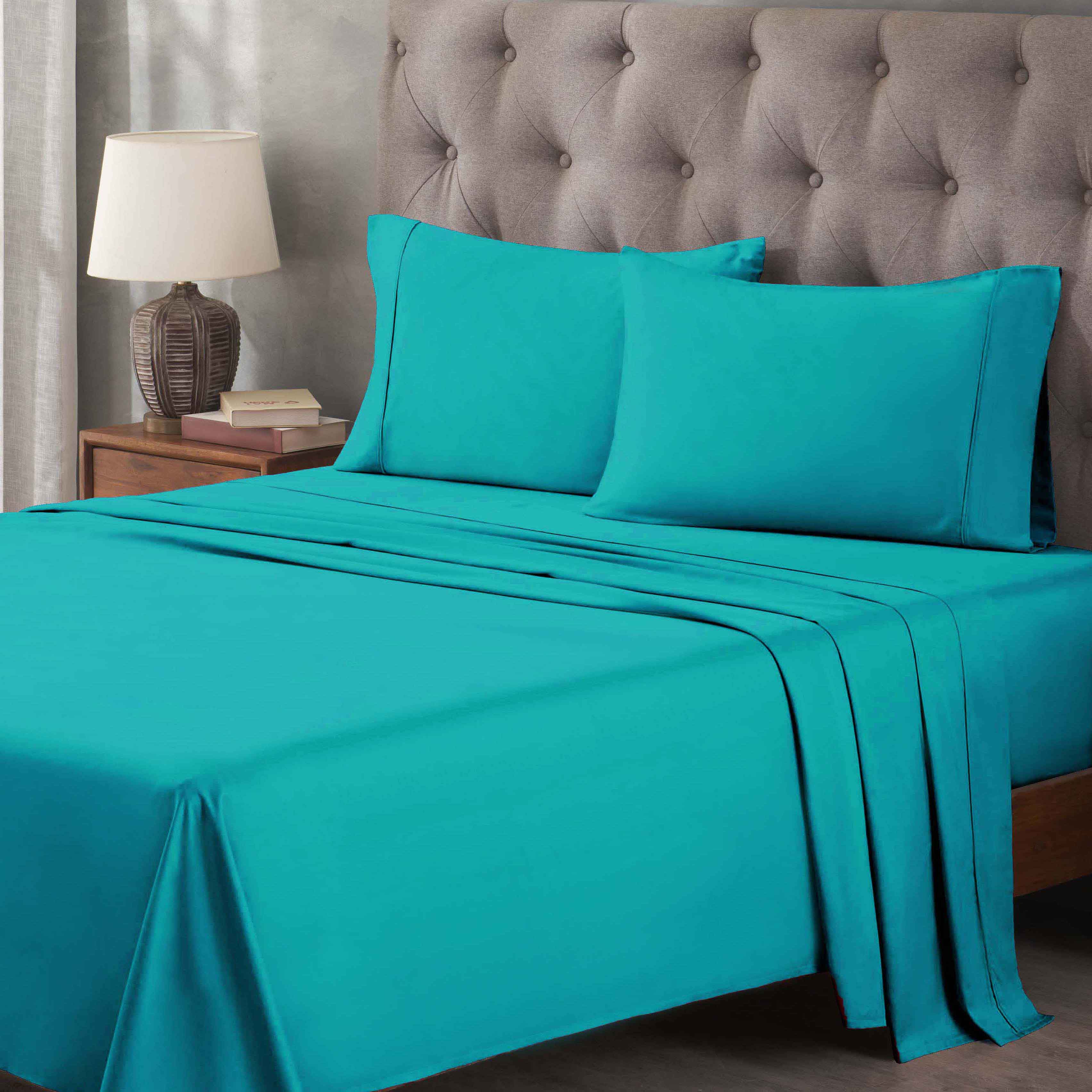 Premium 400 Thread Count Egyptian Cotton Bed Sheet Set - Soft, Breathable & Durable for Ultimate Comfort - Perfect for Luxury Bedrooms & Hotels