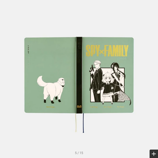 Hobonichi Techo 2025 Planner - SPY x FAMILY: Forger Family Edition - A5 Size Daily Journal (English Version) | January Start, Monday Start | Perfect for Anime Fans, Bullet Journaling & Daily Planning