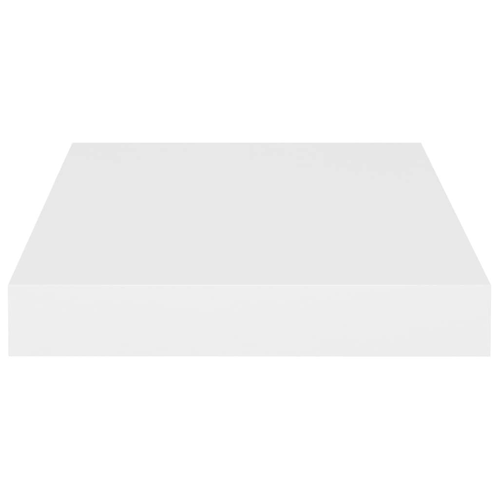 Floating Shelves Set of 4 - White MDF Wall Mounted Shelves 9.1